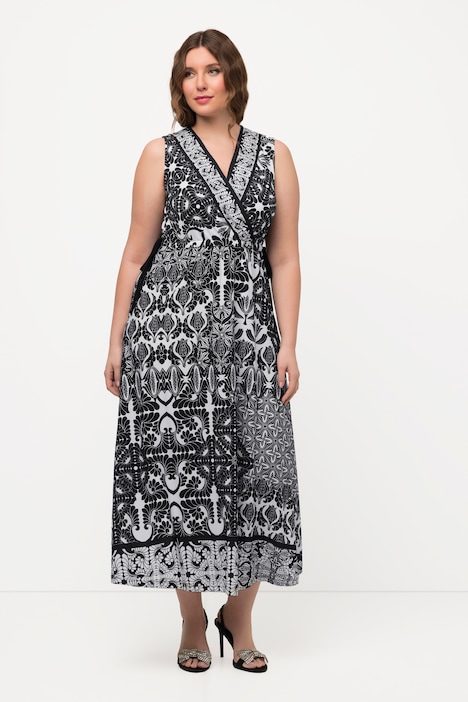 Slinkykleid, ärmelloser Classic Fit, Midilänge