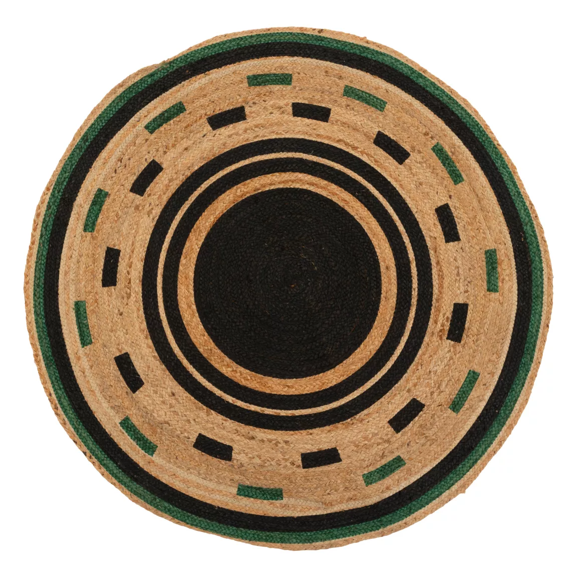 Tapis de salon rond jute (120 cm) Mala Beige