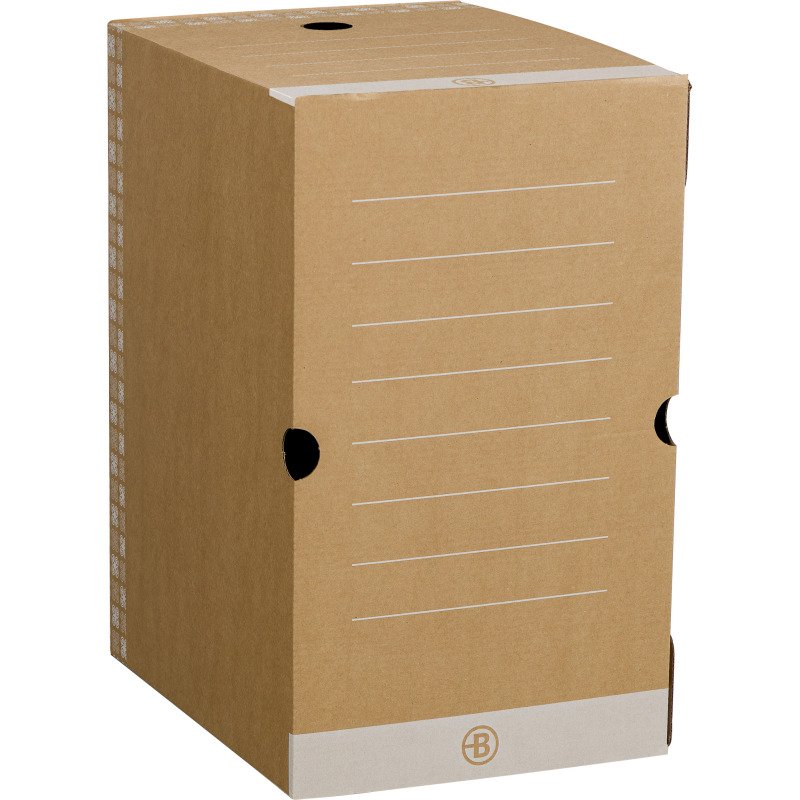 Boîte archives Carton Bruneau - Dos 20 cm - Brune