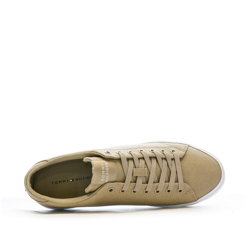 Tommy Hilfiger Baskets Beige Homme Tommy Hilfiger Low Canva