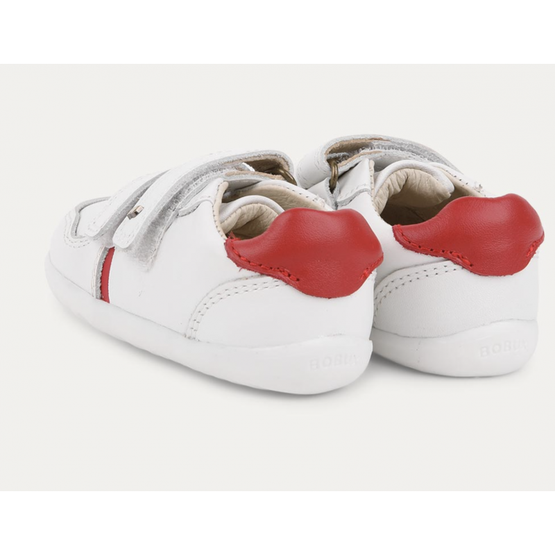 Bobux Bobux Step-up Riley blanc et rouge
