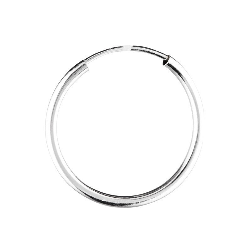 Boucles d'oreilles or blanc 