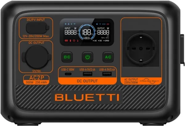PowerOak AC2P - Portable Power Station (P-AC2P-EU-GY-BL-010)