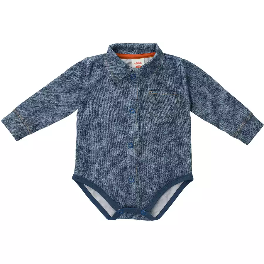 Makoma Body Langarm Giraffe blau