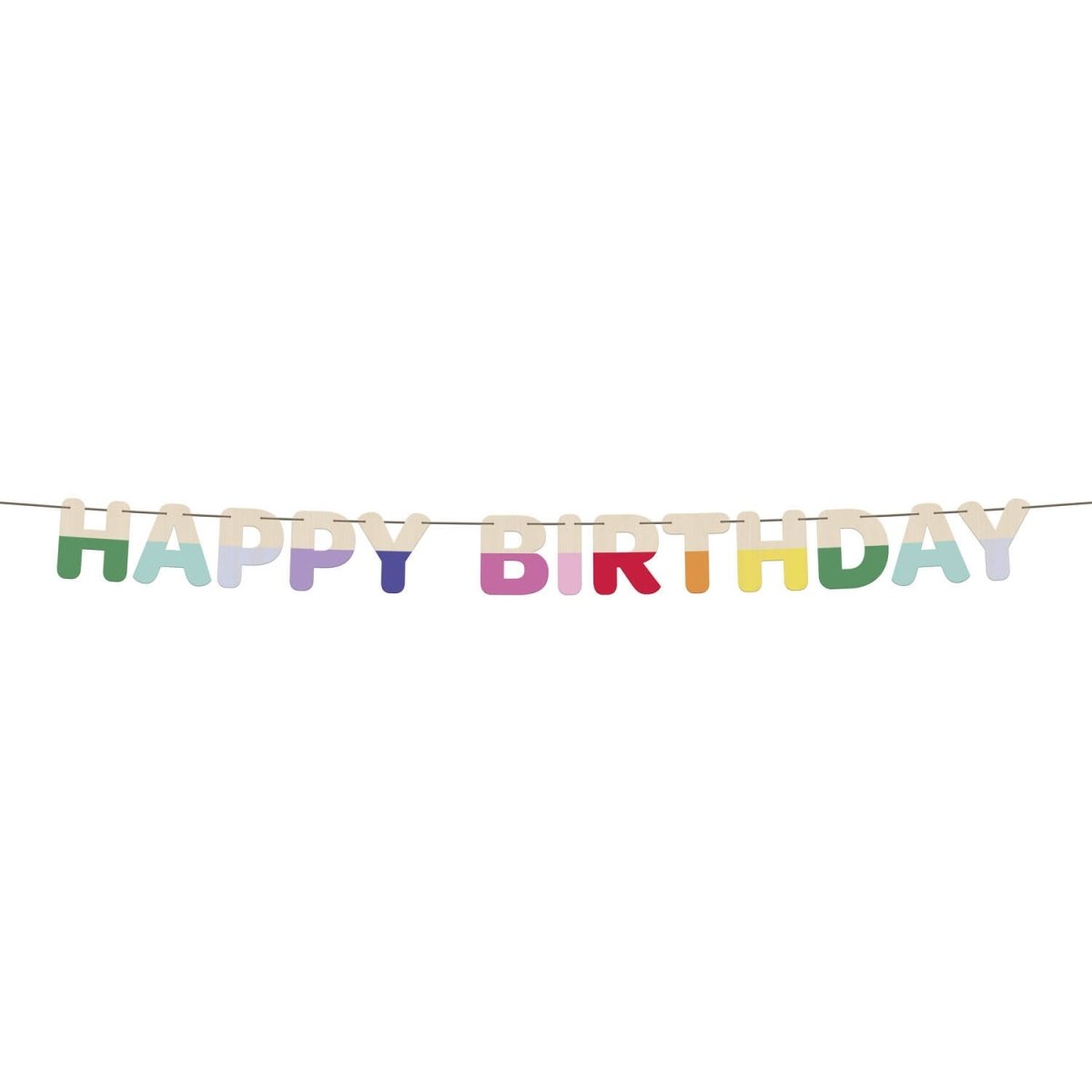 Letterbanner Wood Stripetastic /1,7m