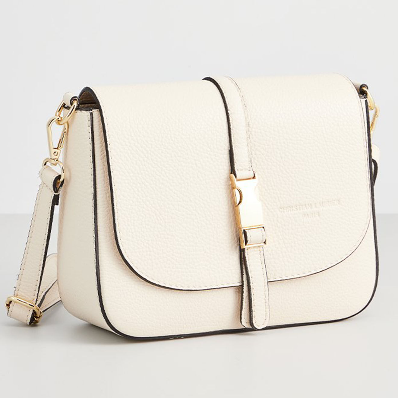 Christian Laurier Sac bandoulière en Cuir Chloé blanc cassé - 24.5x19x8 cm