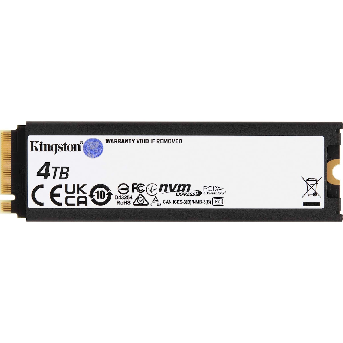 Kingston FURY Renegade NVMe intern SSD med kjøleribbe (4 TB)