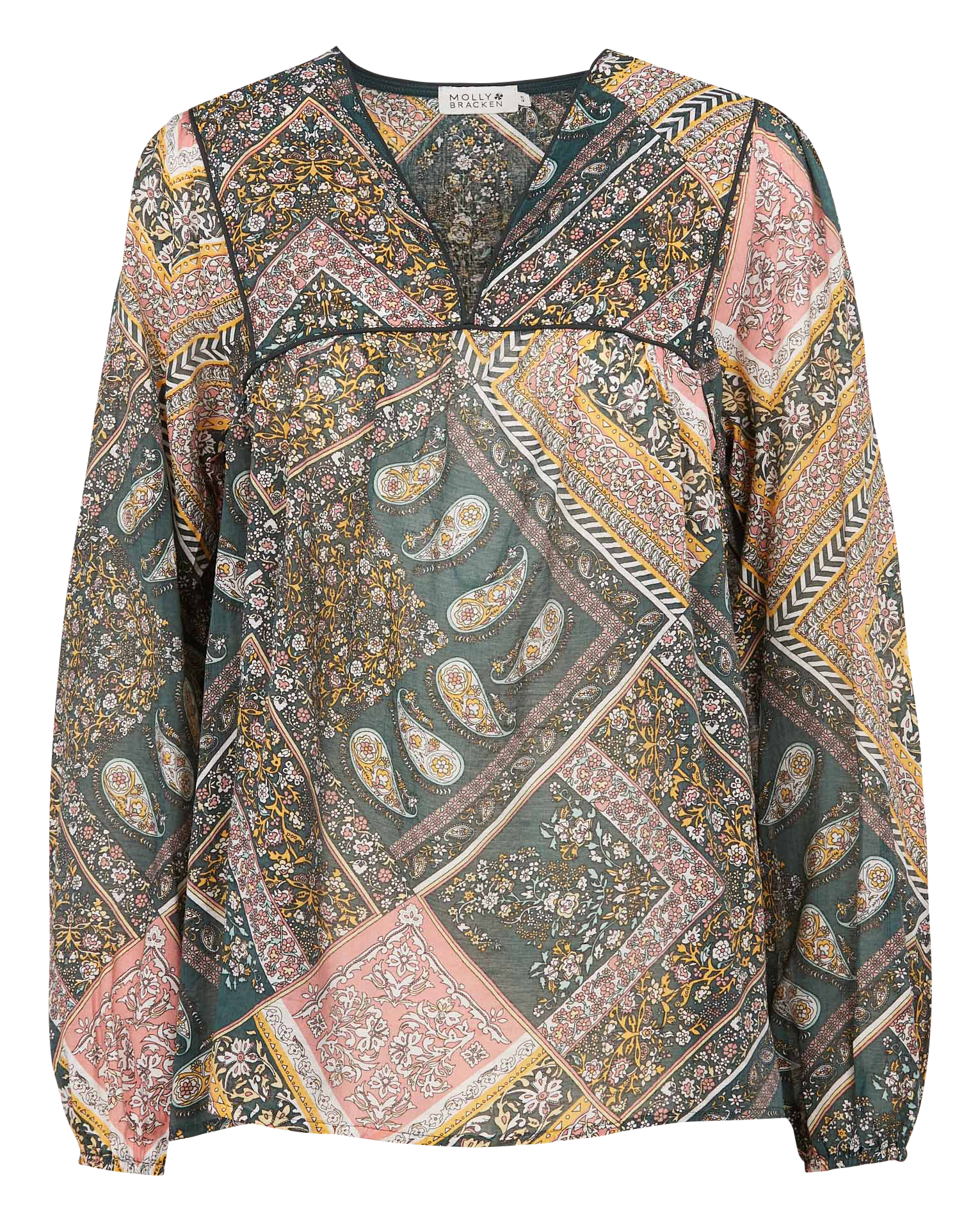 Top en voile imprimé | Multicolore
