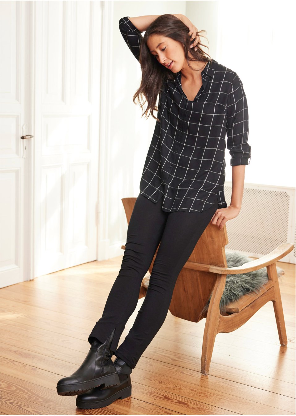 Legging taille haute avec fente