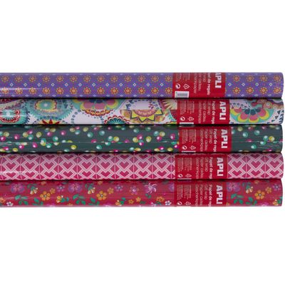 Apli Agipa - Papier cadeau - 70 cm x 2 m - différents motifs disponibles