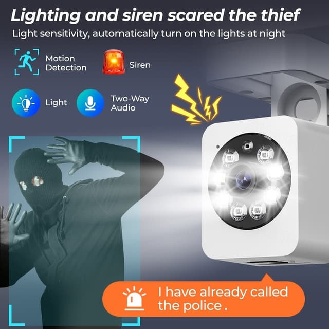 Smart Home Security Human Monitor 1080 HD trådløst WiFi-kamera