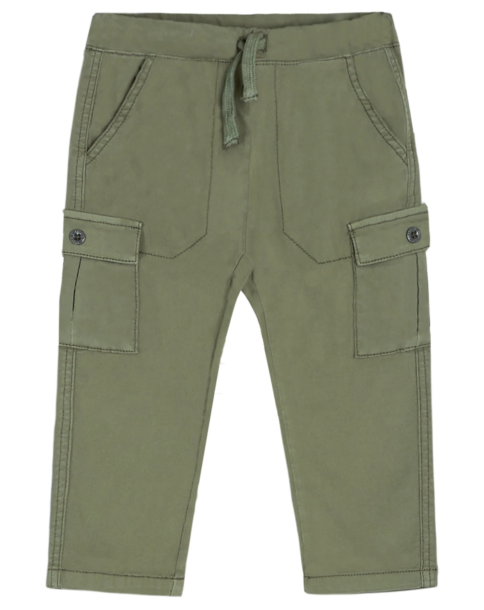 Stoffhose TOBIAS mit Taschen in turtle green