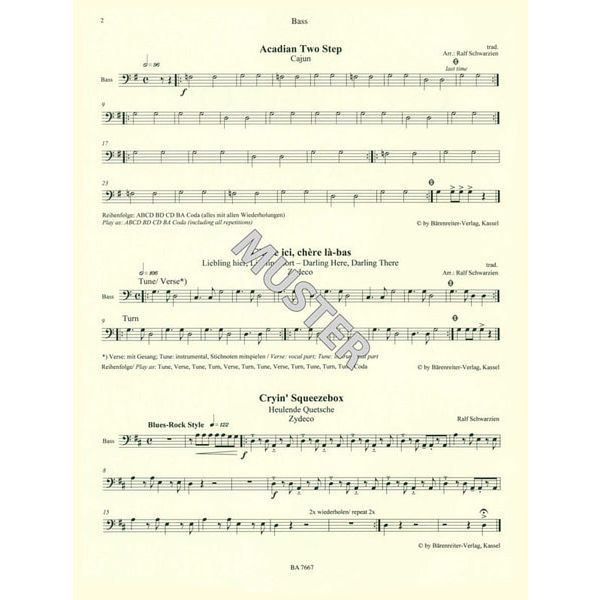 Bärenreiter Combocom Zydeco - Cajun