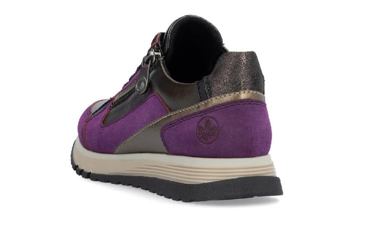 Rieker 49002 amethyst/bronze/schwarz/antik/