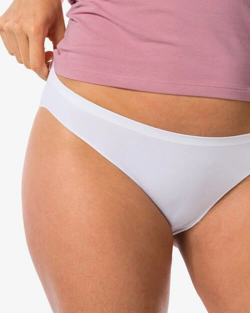 Slip femme sans coutures blanc
