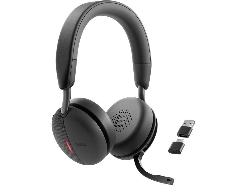 Dell Headset WL5024 Schwarz Kabelloses Business Headset mit KI-basierter Rauschunterdrückung