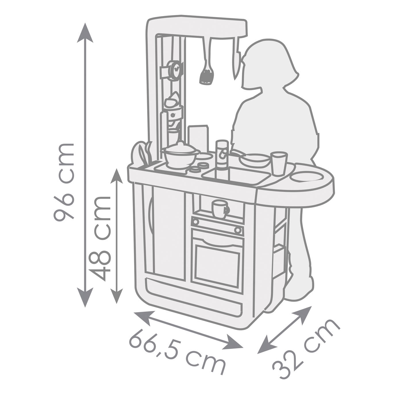 Smoby Cherry Keuken, 25dlg.
