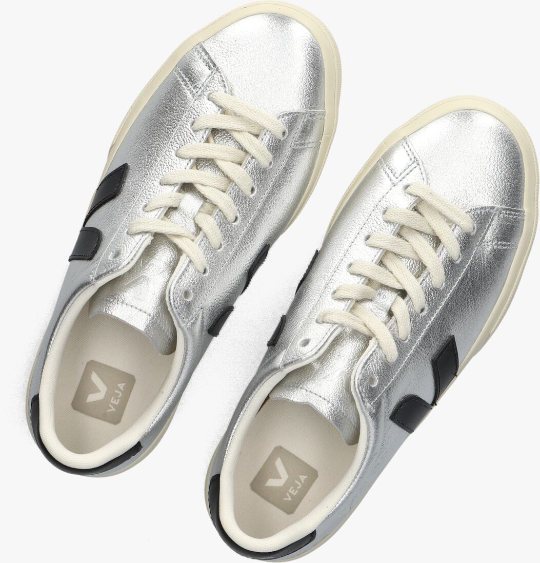 zilveren veja lage sneakers campo