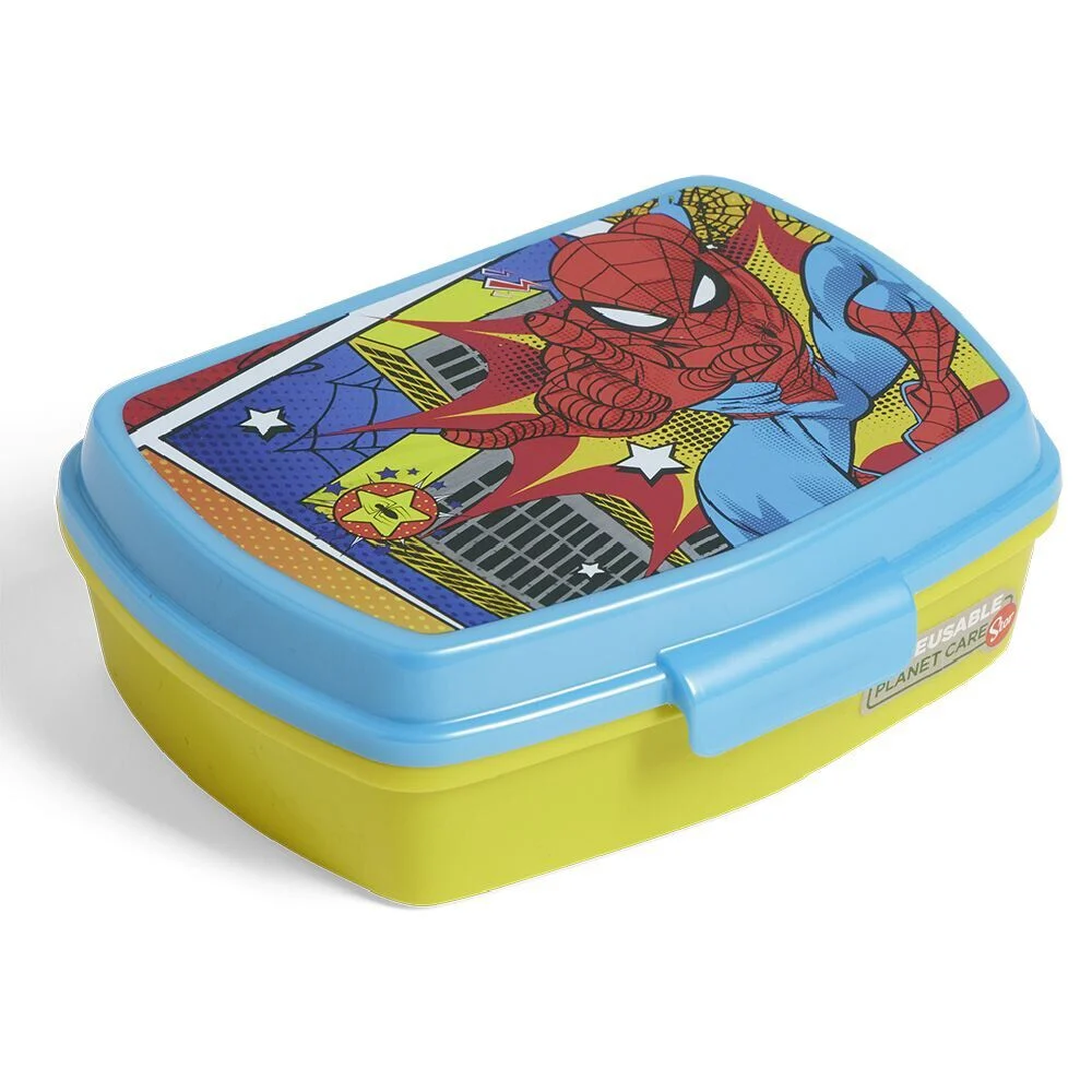 Boîte à sandwich Spiderman plastique 14x17x5,6cm