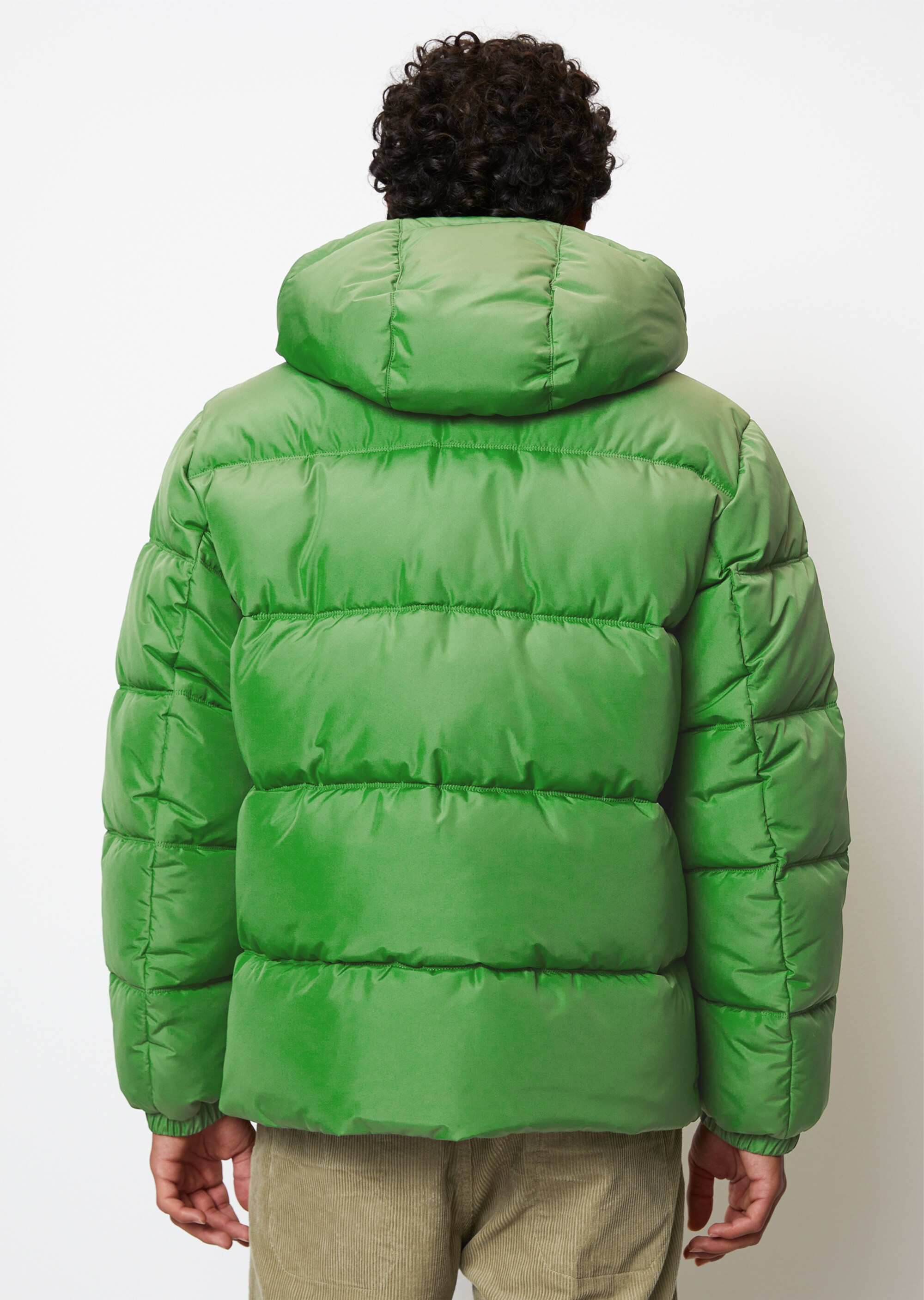 Kapuzen-Steppjacke regular mit No-Down-Wattierung