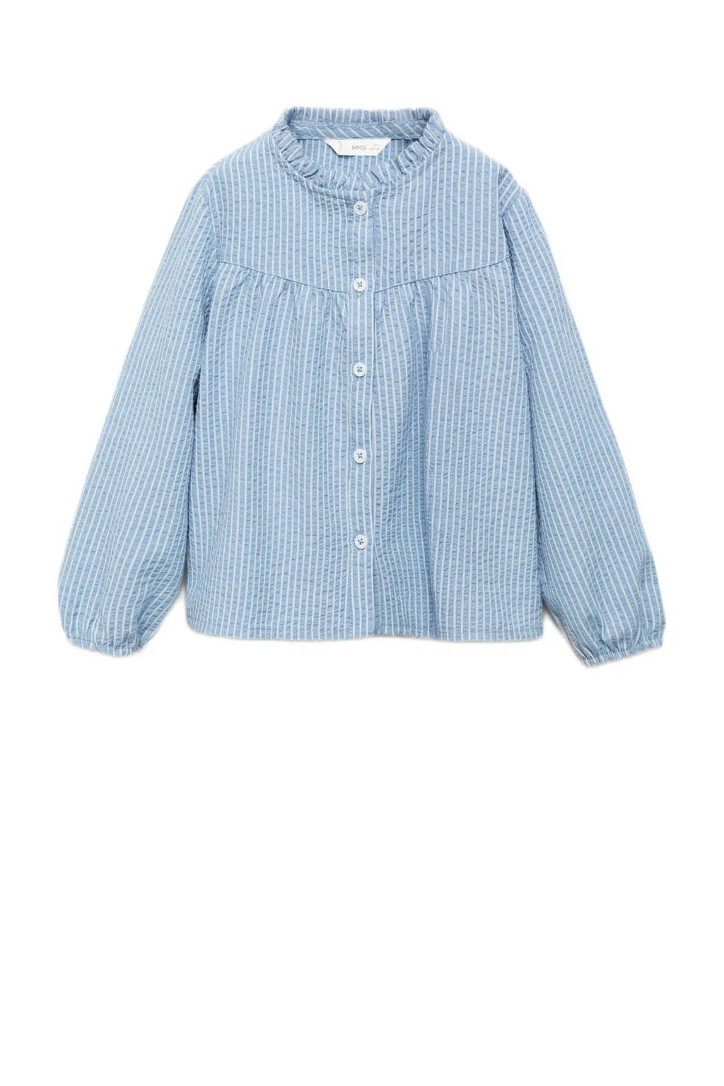 Mango Kids blouse lichtblauw