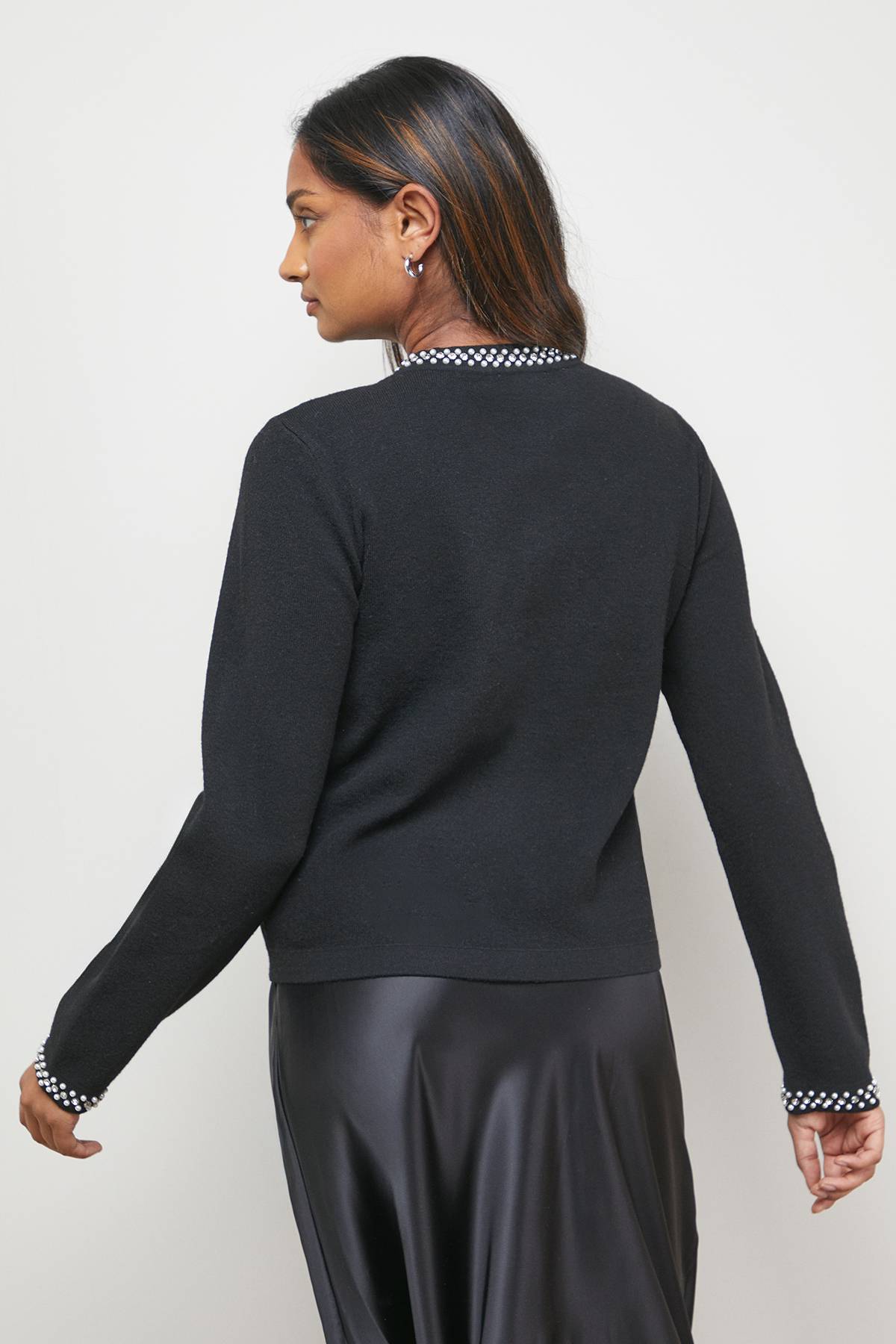 Oasis Cardigan à Détails Nacrés