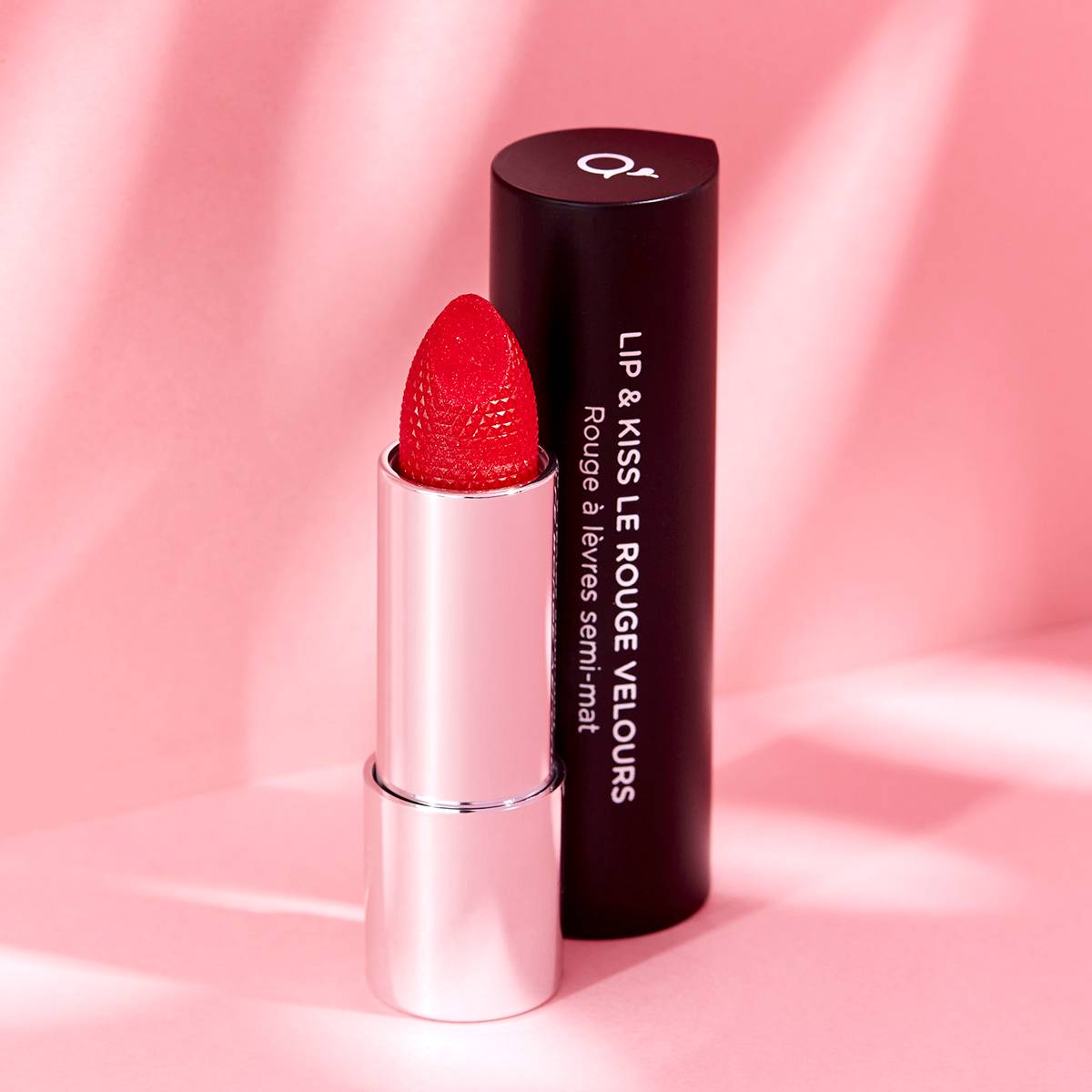 Lip & kiss - Rouge à lèvres pailleté rouge