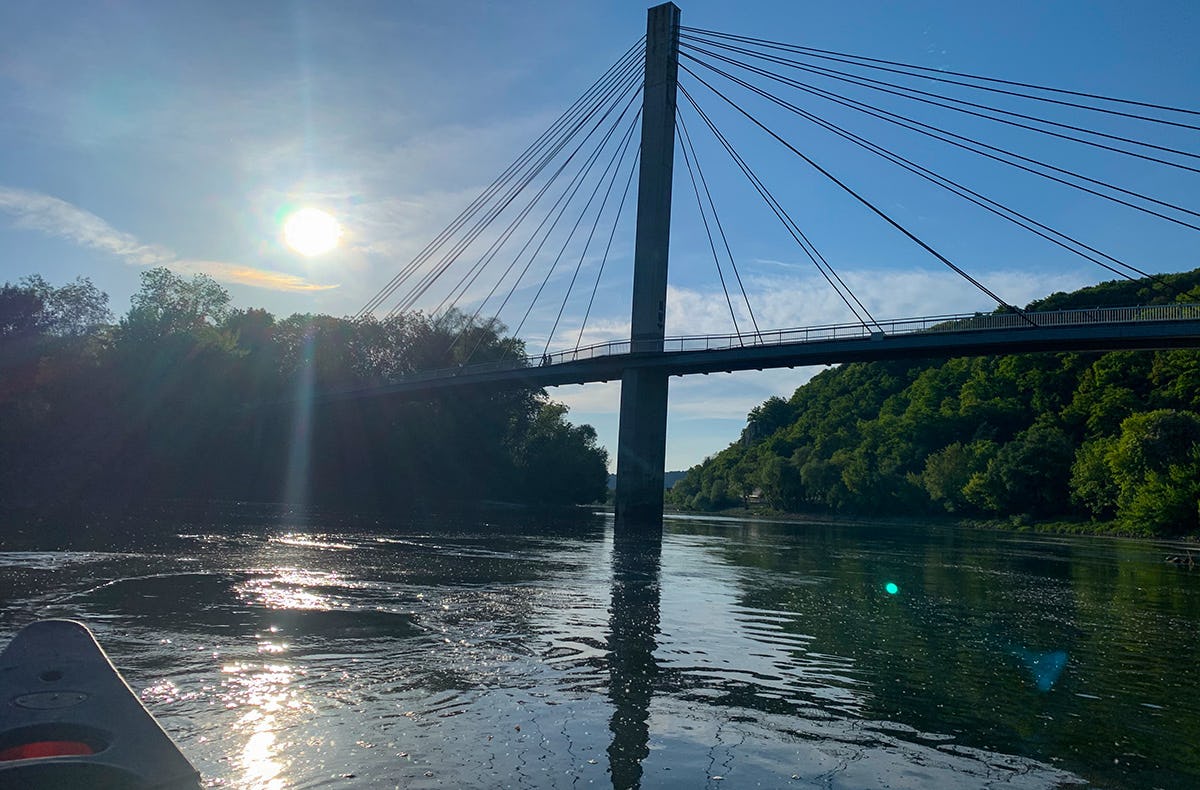 Romantische Kanu Abendfahrt