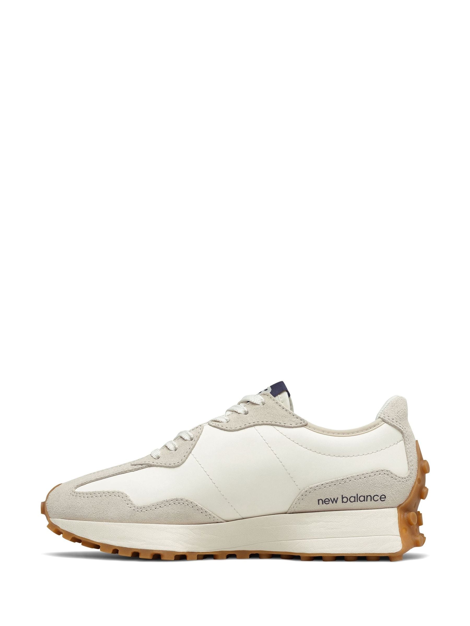 Wit/marineblauw - New Balance 327 damessneakers