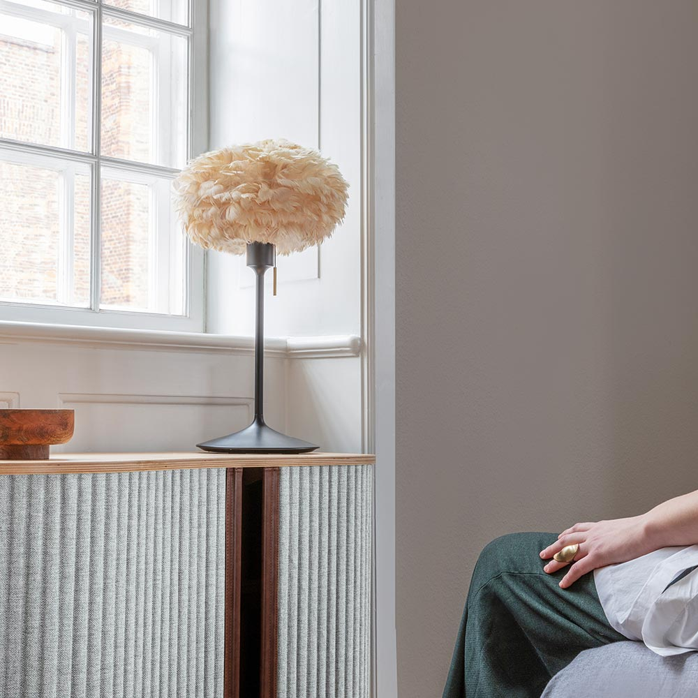 Tafellamp standaard Sante - met usb aansluiting Zwart