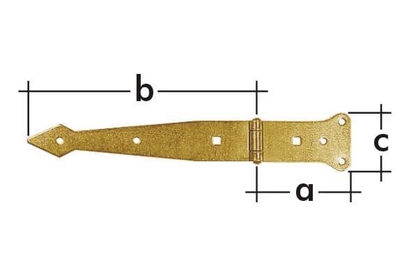 Domax Door Hinges 612301/816301 300X2,5
