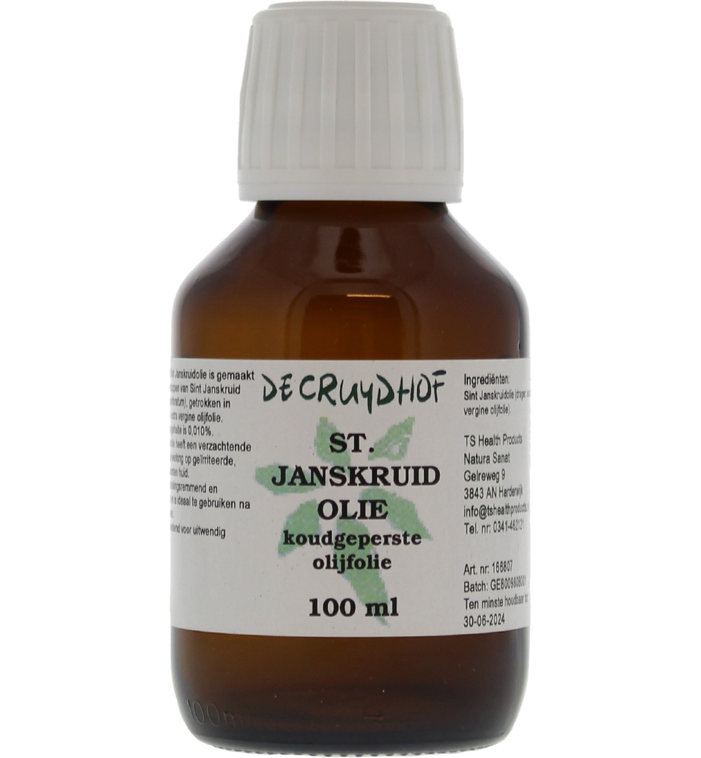 De Cruydhof Sint Janskruid olie met olijfolie (100 ml)