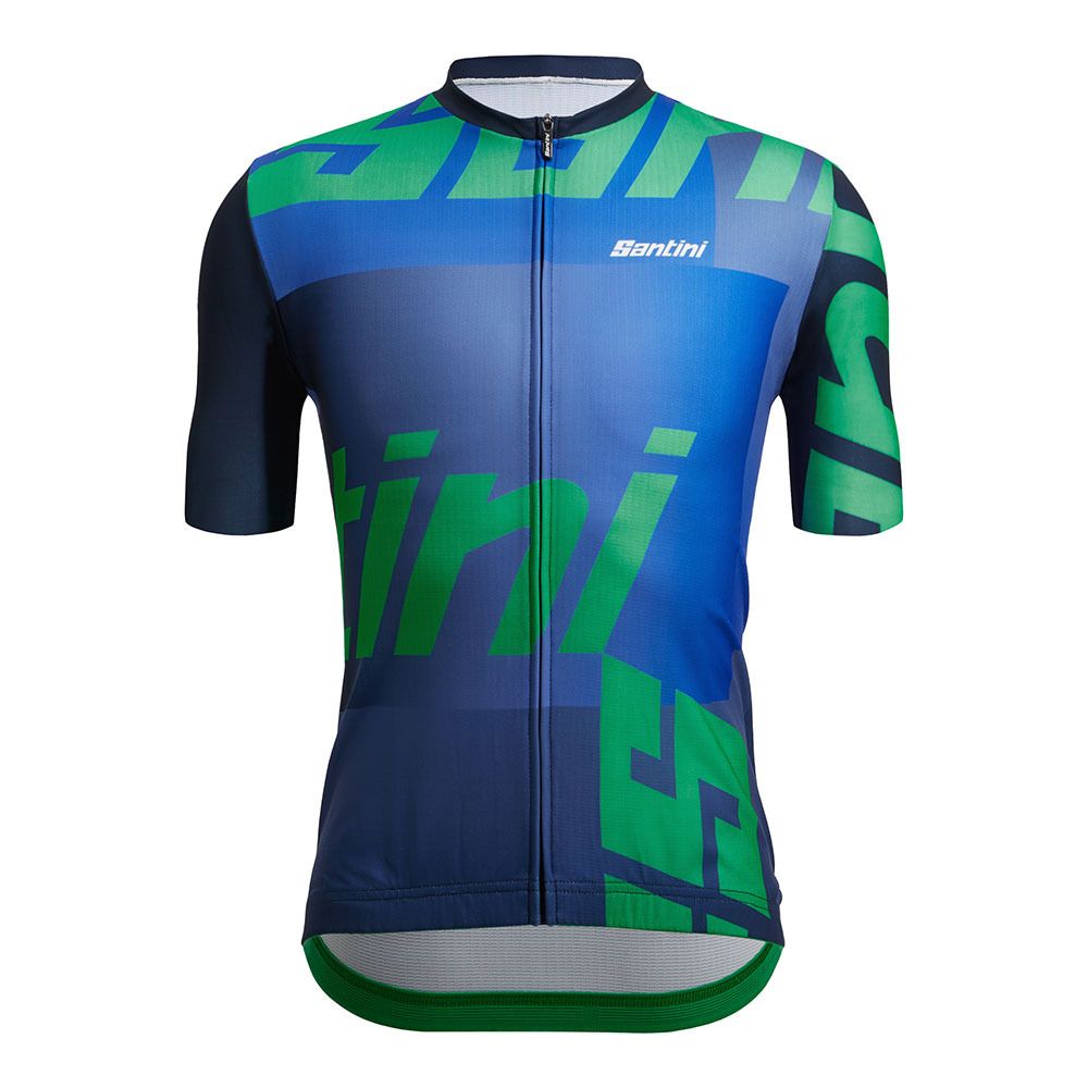 Santini KARMA LOGO - Maillot Homme bleu nautica