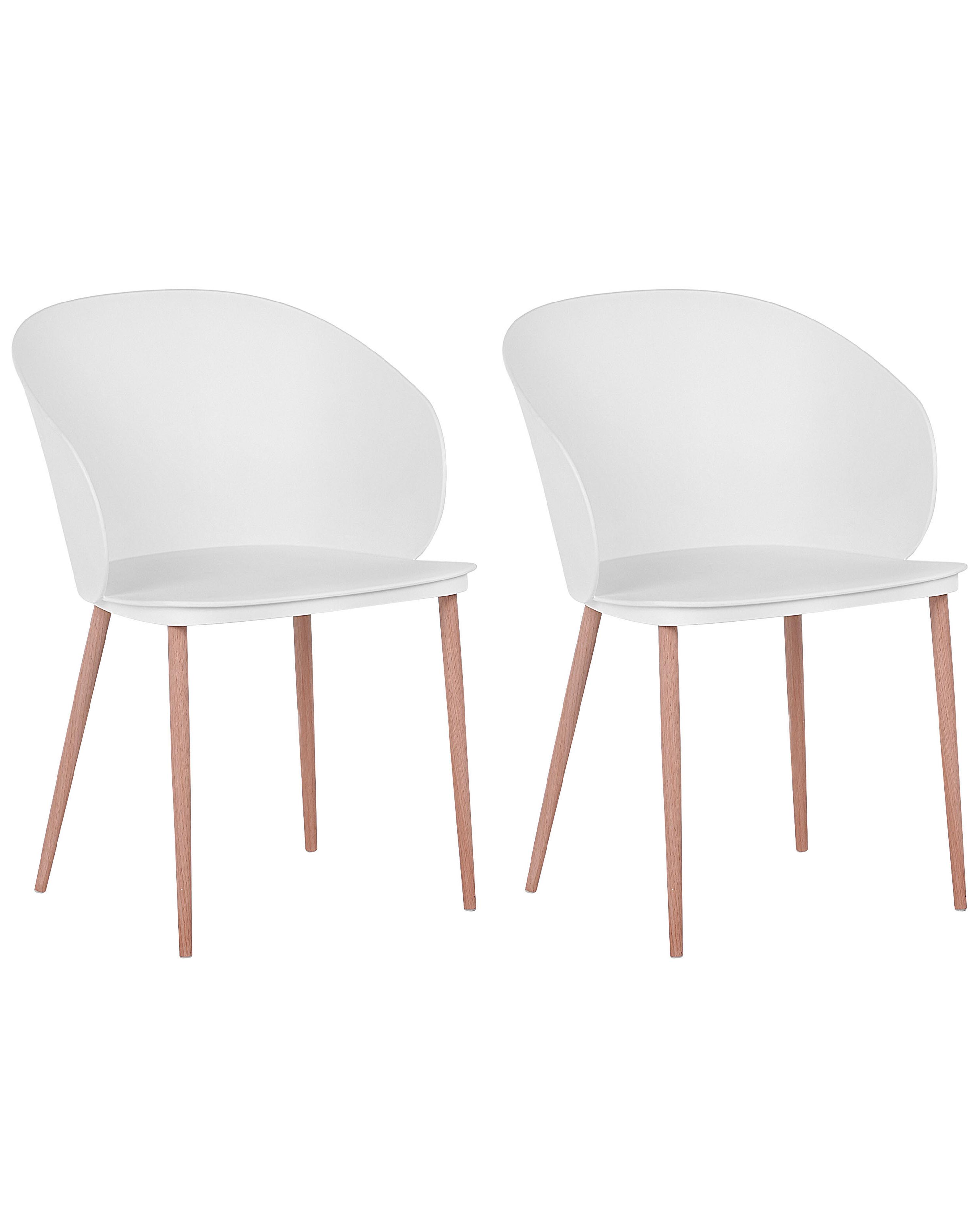 Set van 2 eetkamerstoelen BLAYKEE Wit