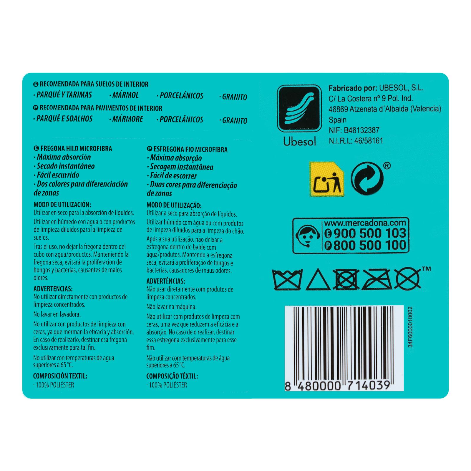 Balai absorbant en microfibre vert forêt
