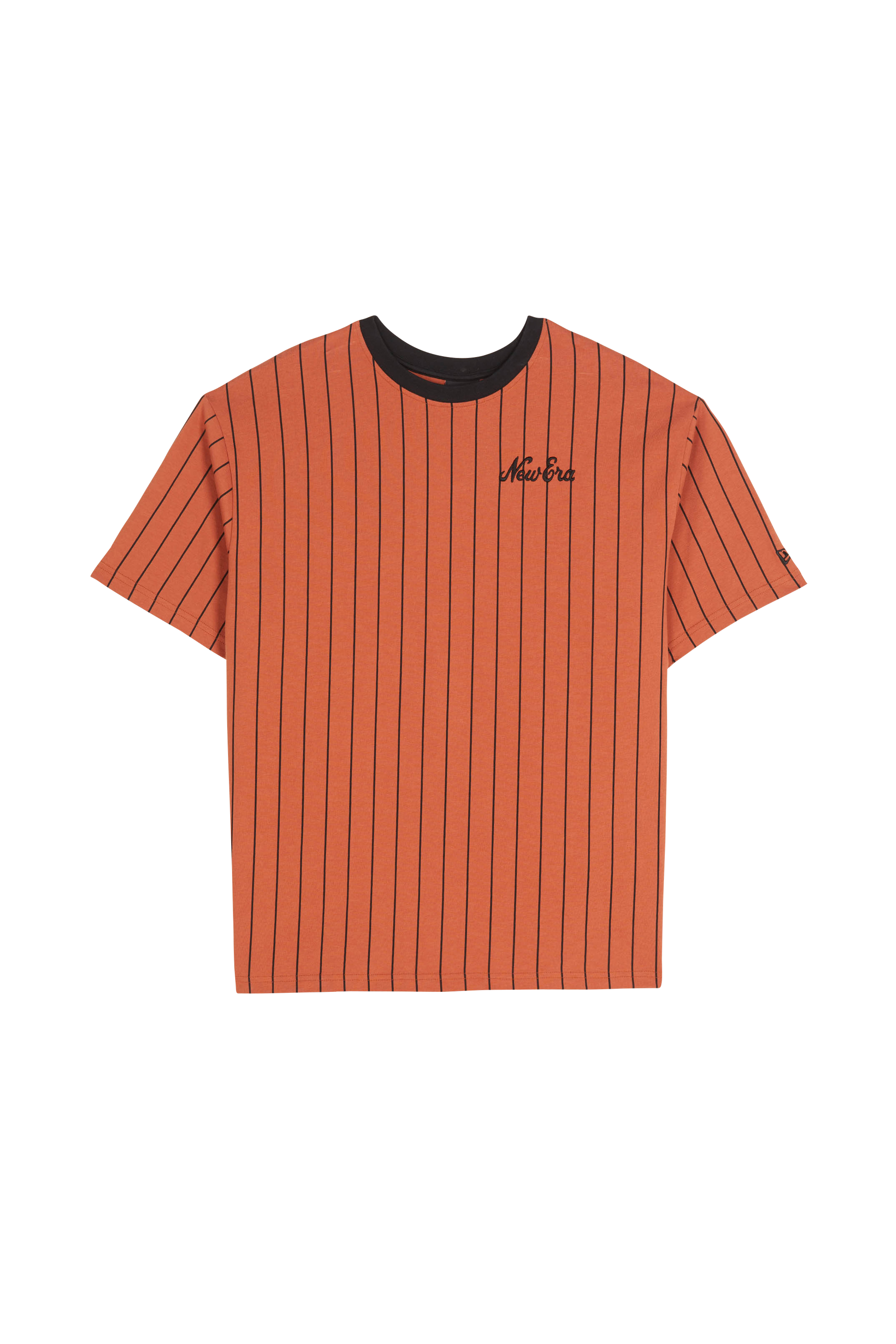 NEW ERA T-SHIRT PINSTRIPE OS Marron