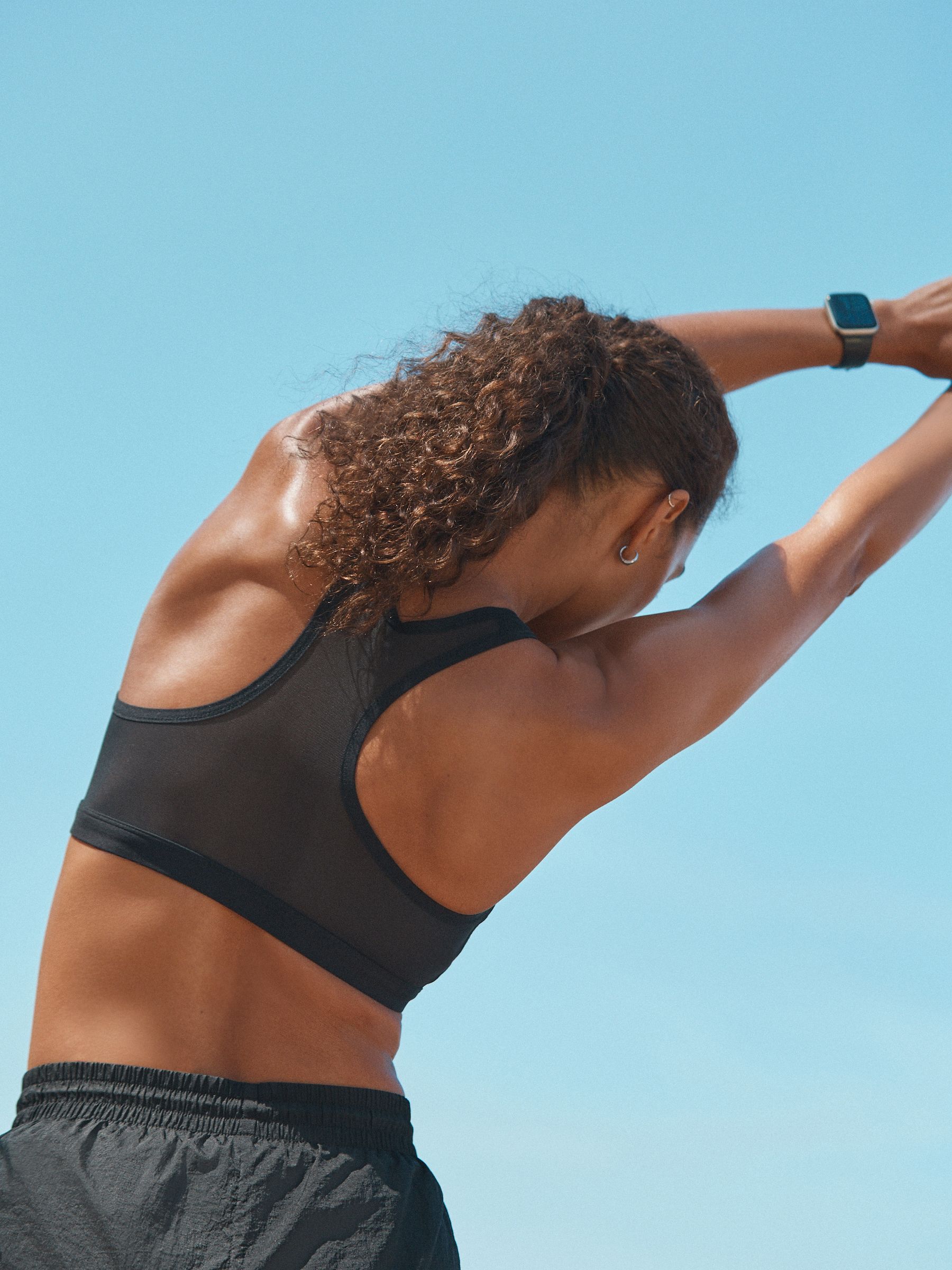 Zwart - B-GG Active Sports high impact Dry Tech-sportbeha met rits aan de voorkant