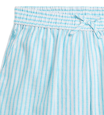 Polo Ralph Lauren Shorts - Leinen - Hellblau/Weiß gestreift
