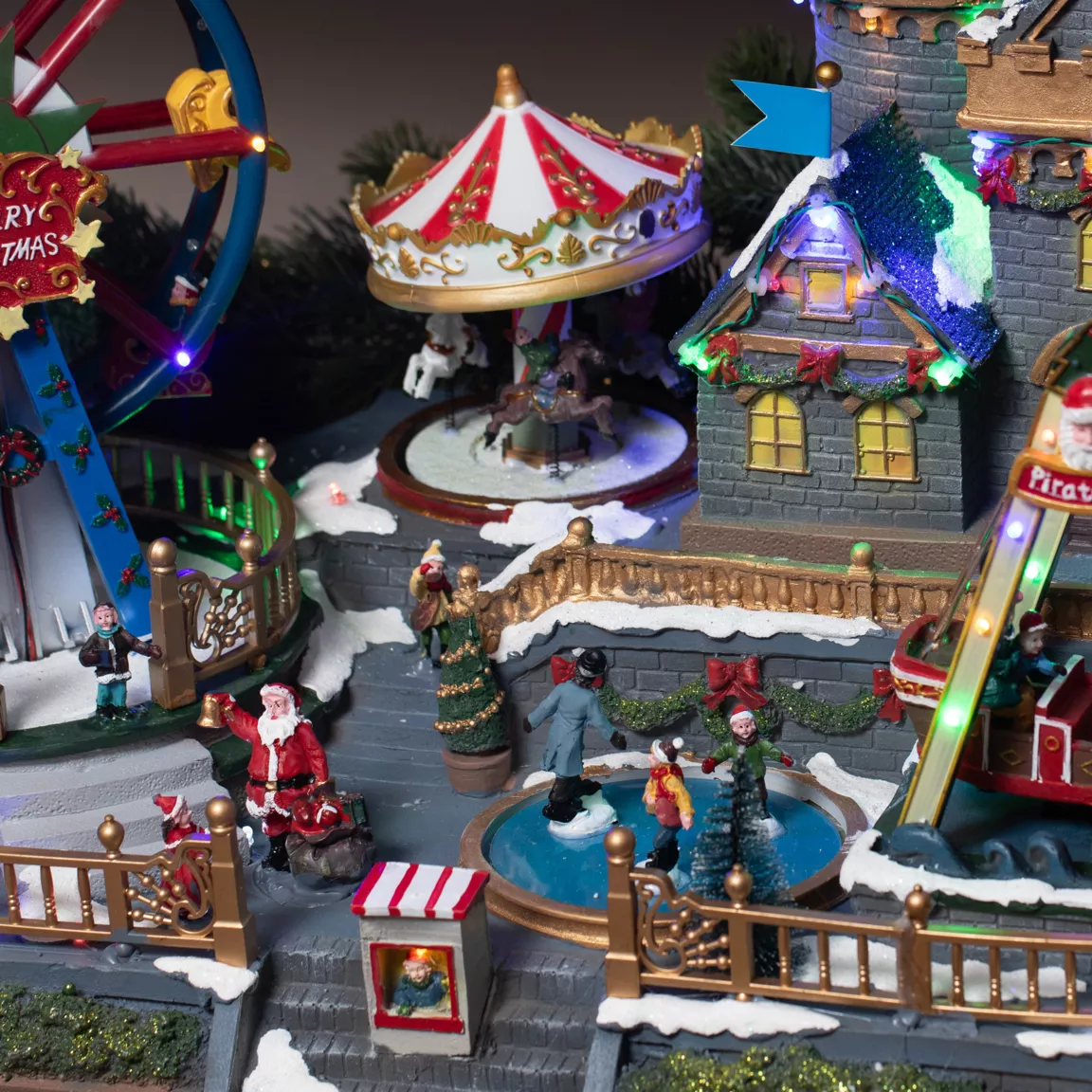 Village de Noël lumineux et musical Fête Foraine