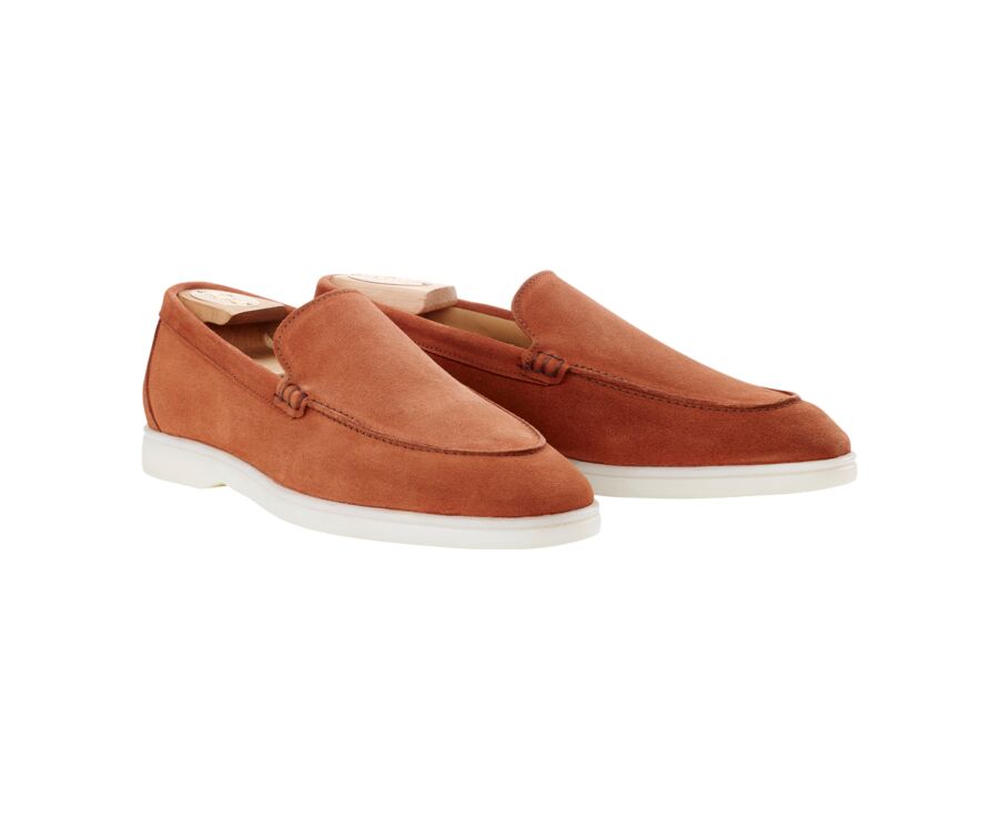 Mocassin homme Velours Corail Foncé - MANASOTA II