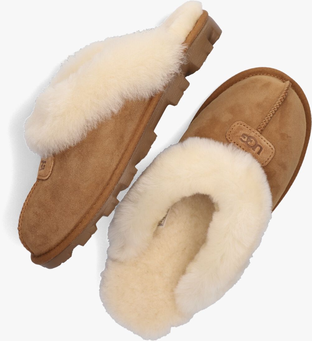 UGG cognac ugg pantoffels w coquette