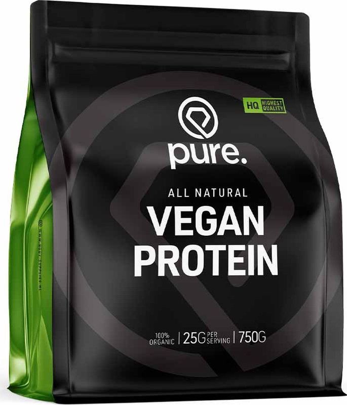 Pure - Vegan Protein Shake - Chocolade - 750gr - Plantaardig Eiwit