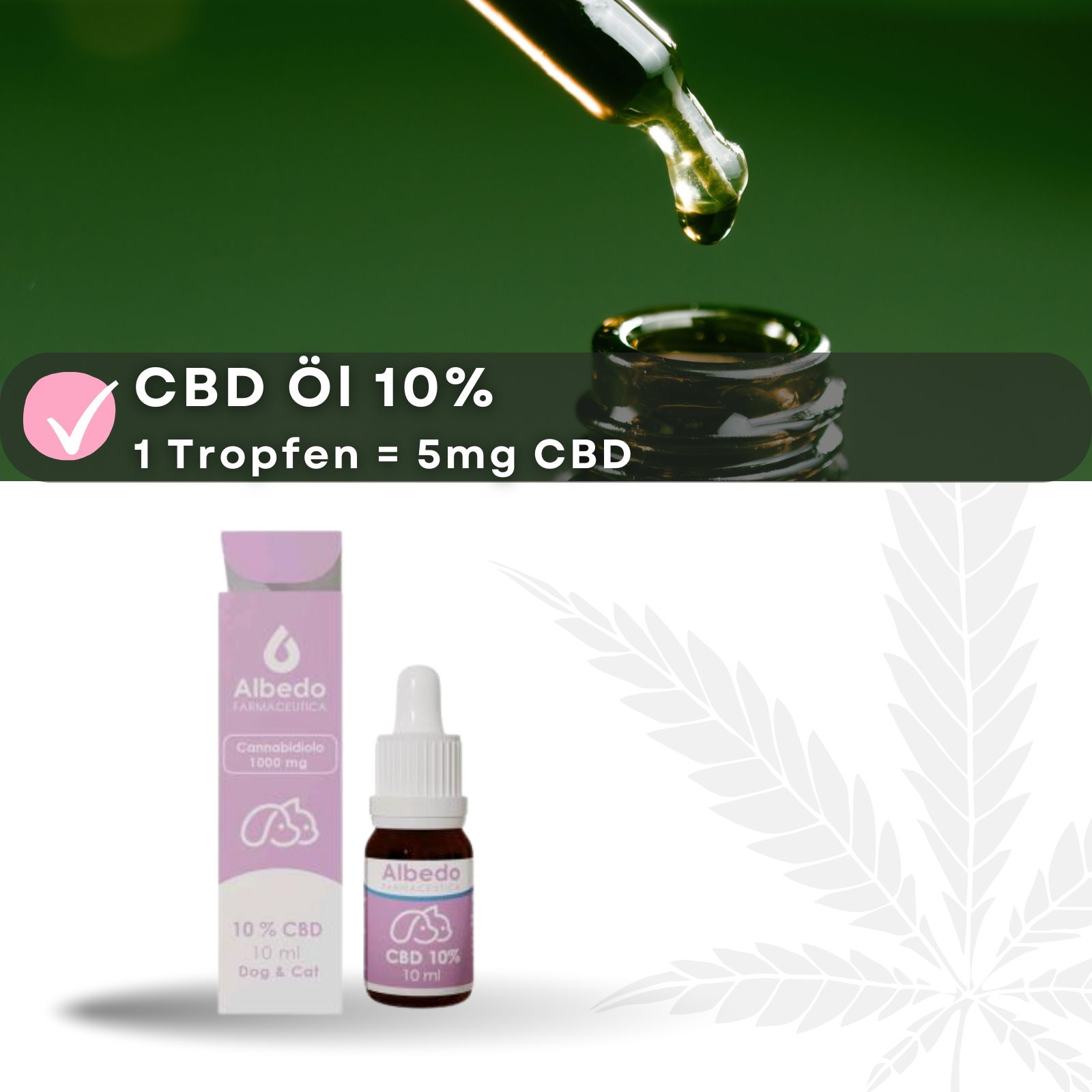 Weedness - CBD Öl 10% für Tiere, Hund und Katze