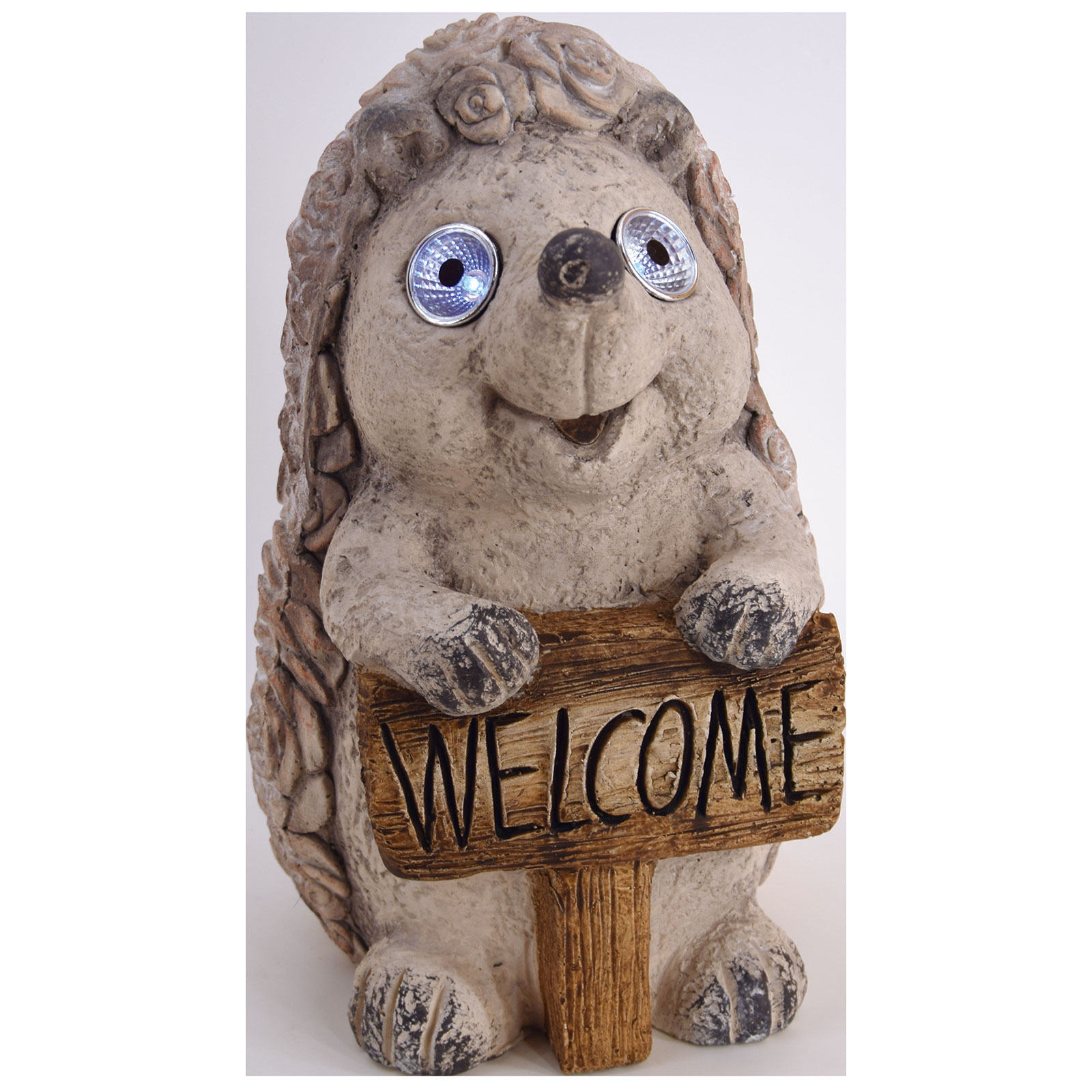 Figur Igel - braun - mit Solar