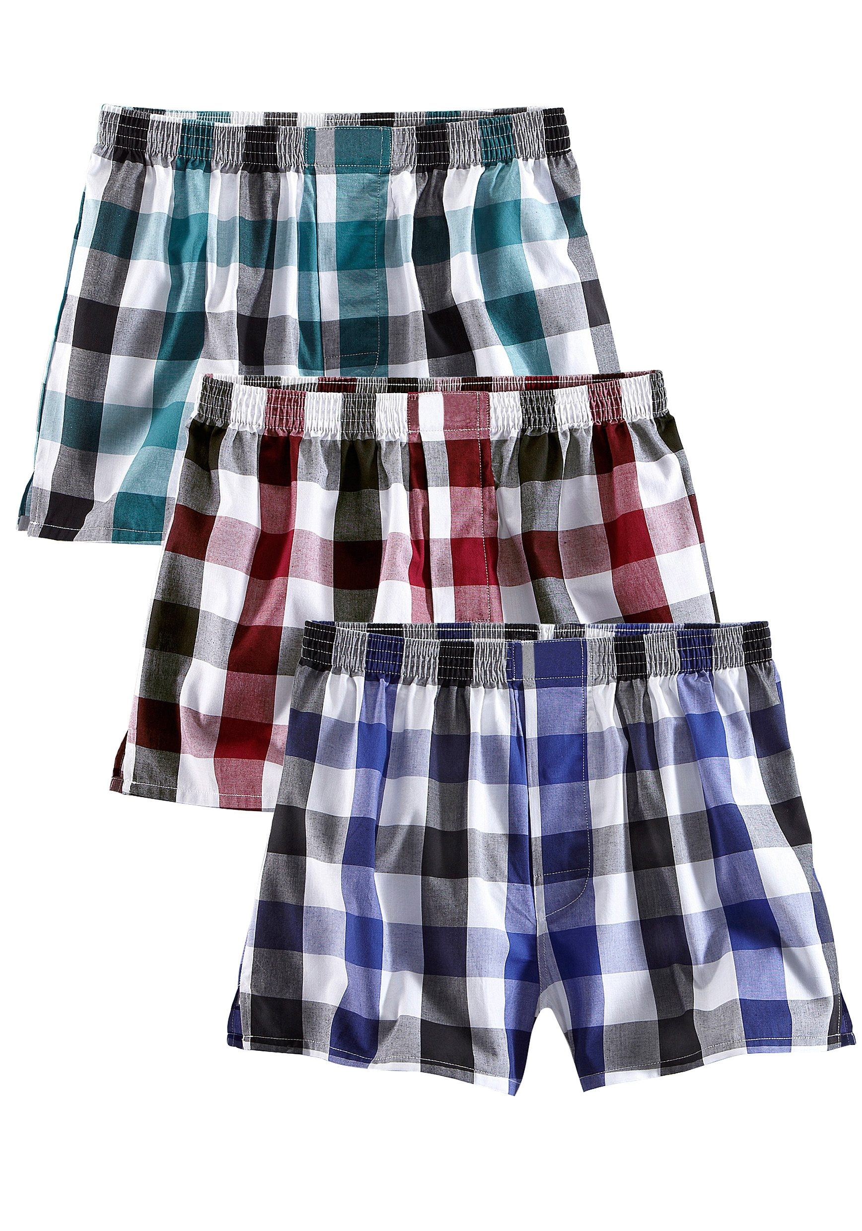 le jogger® Boxer »Boxershorts für Jungen«, 3 Stk. lässiger Style in bequemer Passform