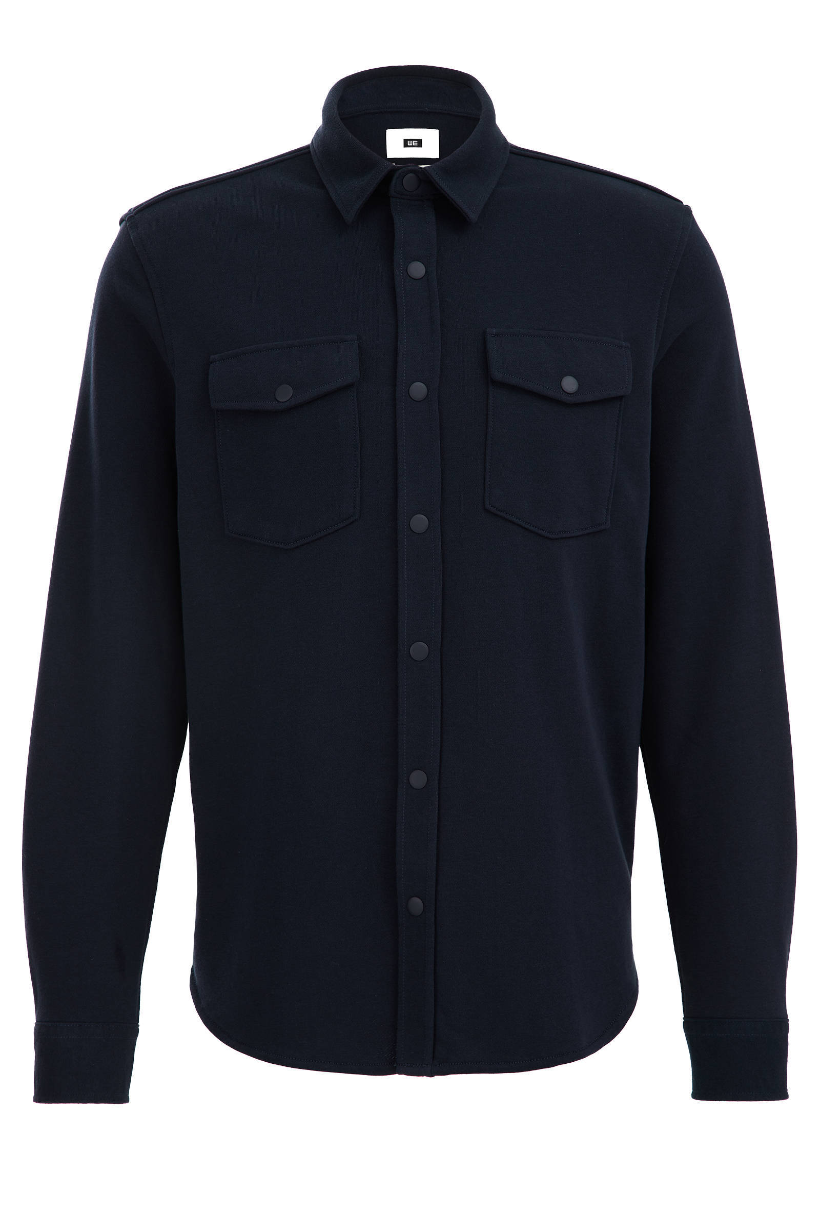 WE Fashion regular fit overshirt heavy blue