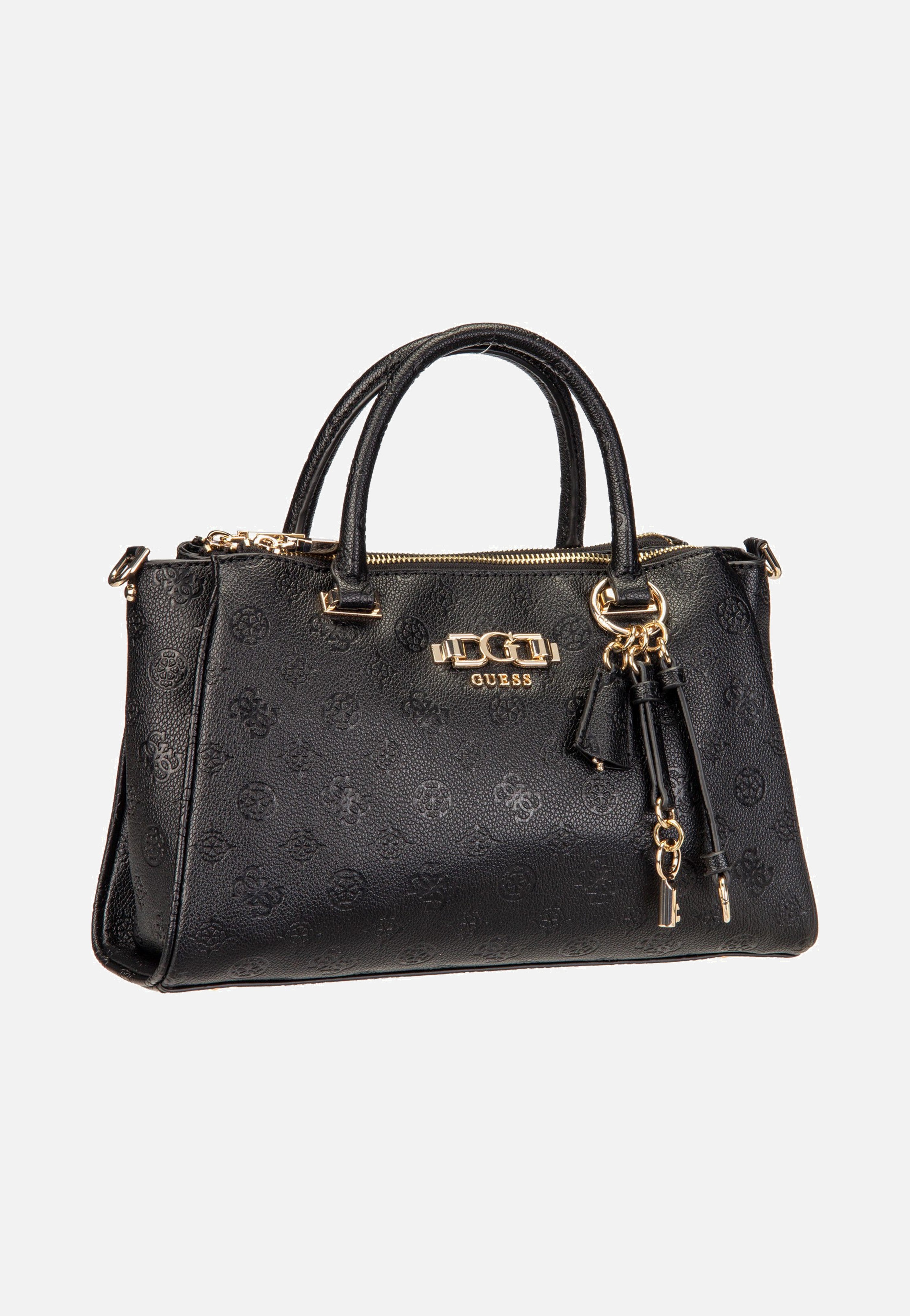 Anise Triple Comp Satchel Black Logo - Satchel