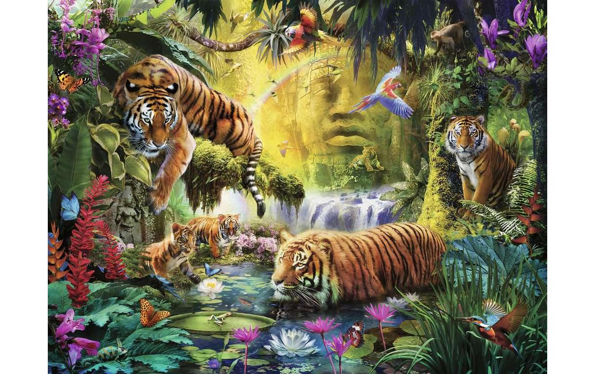 Puzzle Idylle am WasserlochKlassisches Puzzle