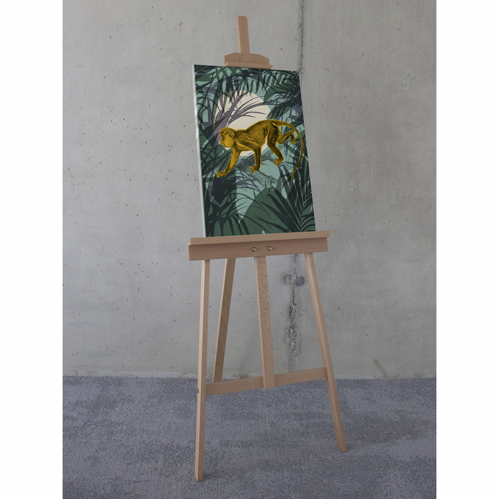 Keilrahmenbild SNEAKY MONKEY - 40x60 cm