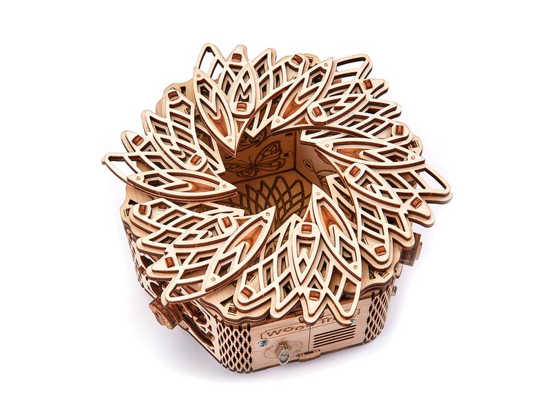 WoodTrick Bausatz Schmuckkästchen Schatulle 3D Bausatz aus Holz